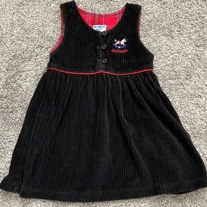 Osh Kosh Vintage Toddler 3T dress made in USA rocking horse